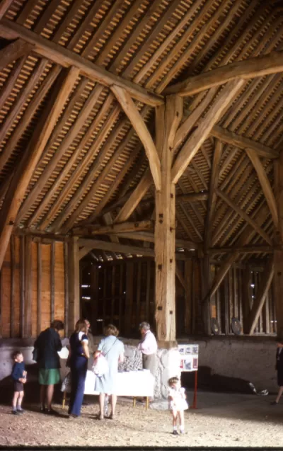Croxley Great Barn interior 1990s