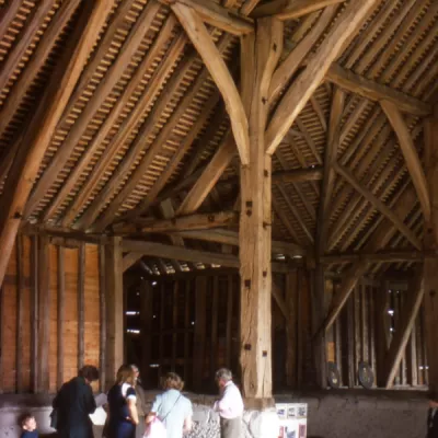 Croxley Great Barn interior 1990s