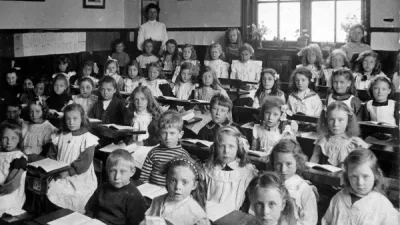 Parsonage Rd School Frances Wilkinson 4th from right 2nd from back Circa 1910